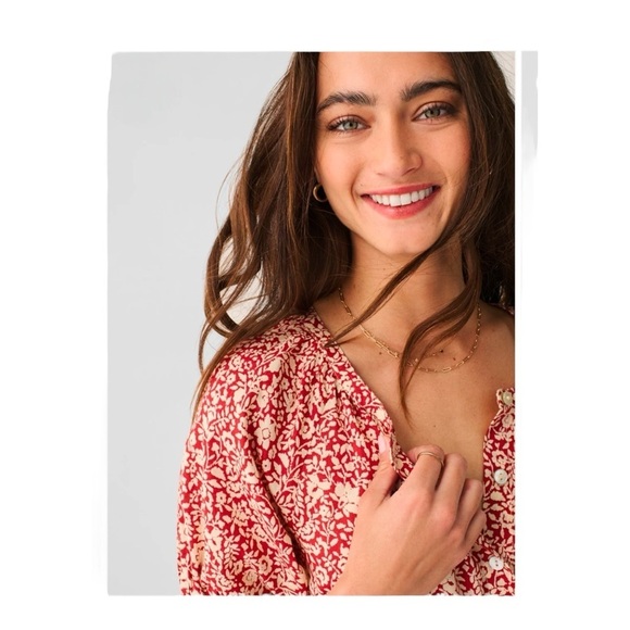 Faherty Carmel Dress-Spice Sunrise Floral NWOT - Picture 3 of 11